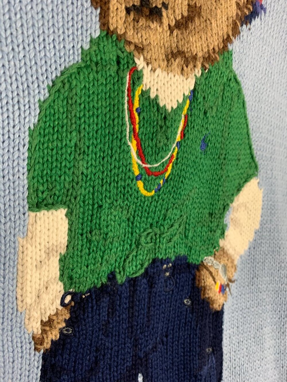 Polo Ralph Lauren Bermuda Polo Bear Blue Hoodie Women's M - Picture 6 of 16